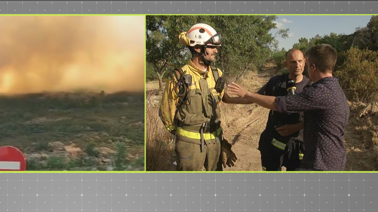 Los Bomberos dan por controlado el incendio de Navalafuente