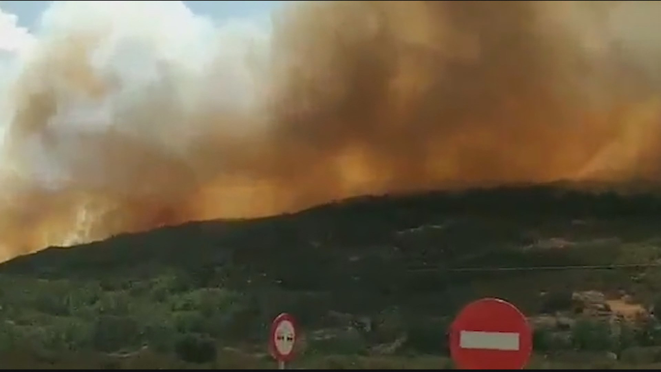 Nuevo susto con el fuego en Navalafuente