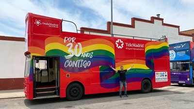 Así es la carroza de Telemadrid para la manifestación del Orgullo 2019