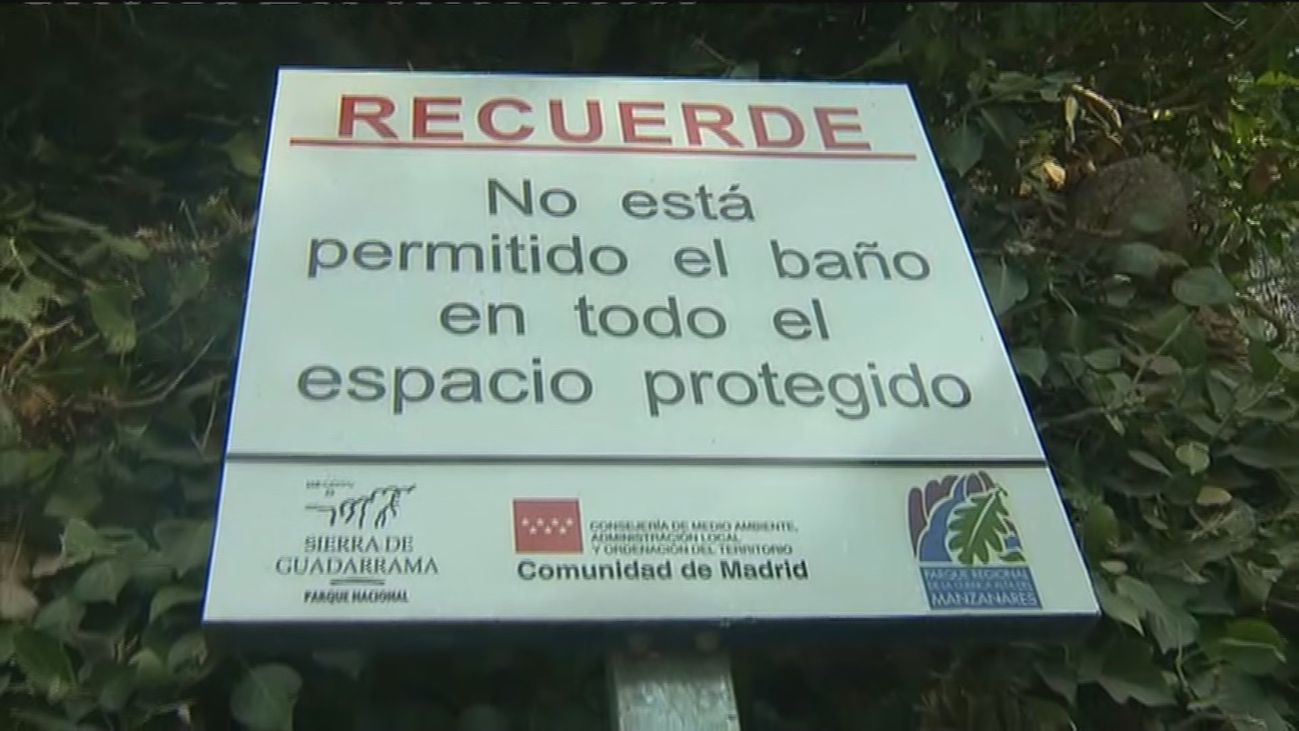 Recomiendan no acercarse al agua en La Pedriza