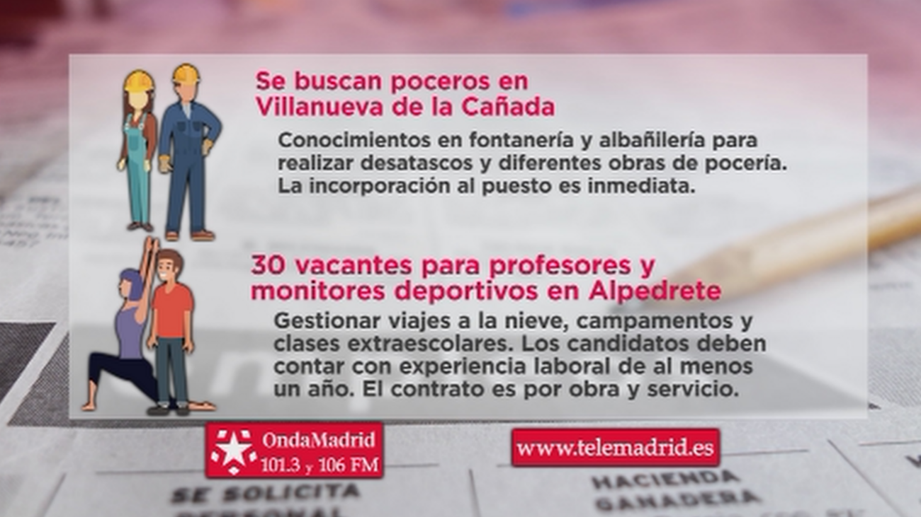 Se buscan poceros para trabajar en Villanueva de la Cañada