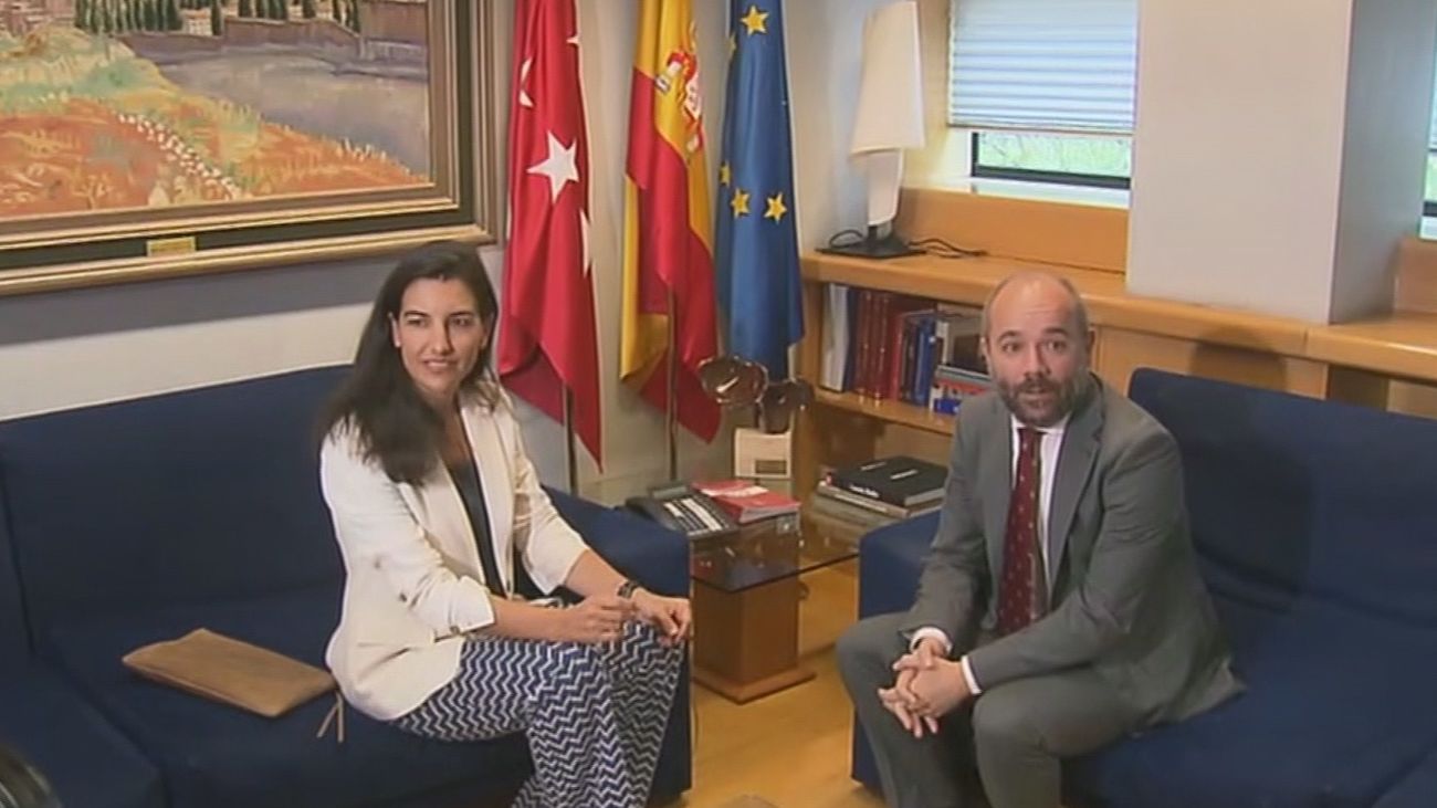 Rocío Monasterio, en la ronda de contactos de Juan Trinidad