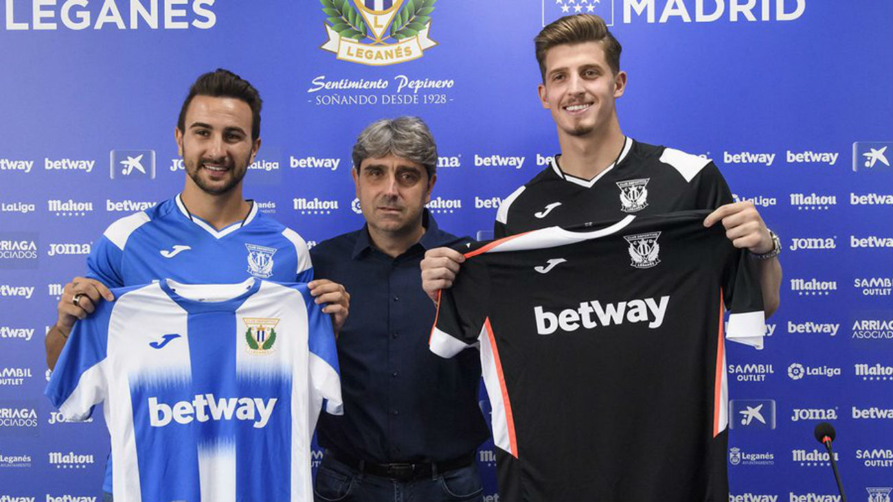 Juan Muñoz y André Grandi, primeras presentaciones en el Leganés