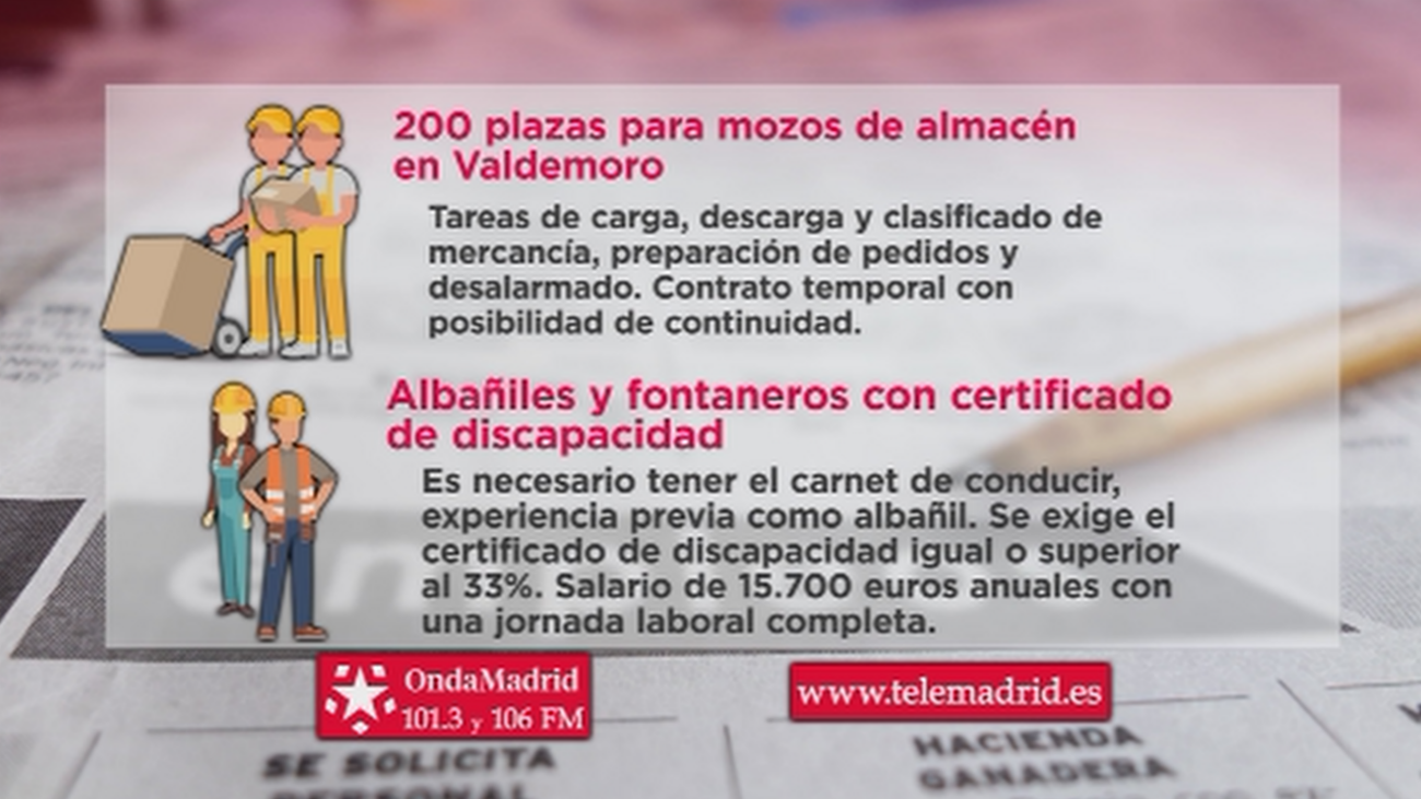 Se buscan mozos de almacén para trabajar en Valdemoro