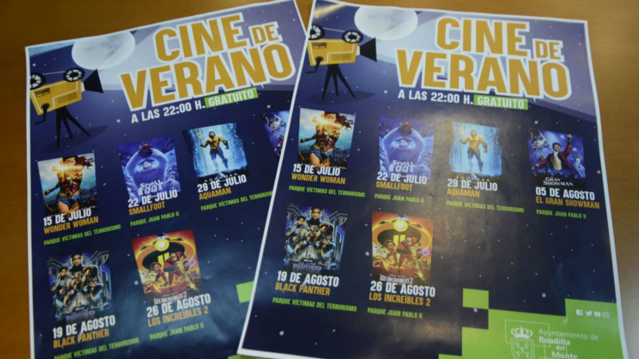 Cine de verano en Boadilla