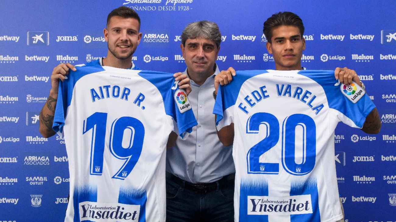 El Leganés presenta a Varela y Ruibal