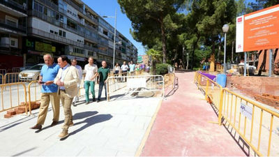 Avanzan a buen ritmo las obras de la avenida de la Constitución de Coslada