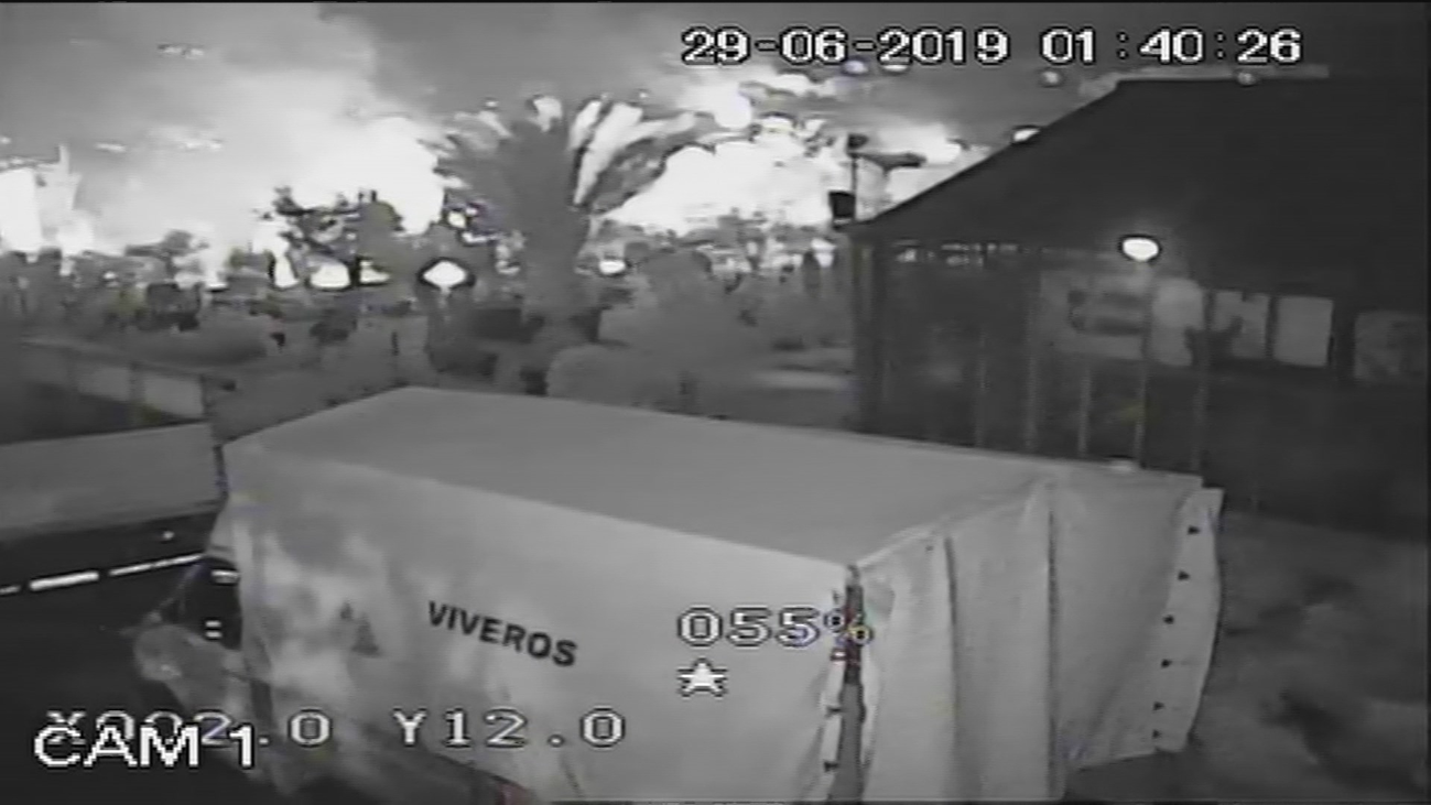 Así rodeó el incendio el vivero de Cadalso de los Vidrios