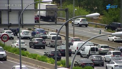 Problemas en la A-3 y en la A-1 en el inicio de la segunda gran operación salida del verano