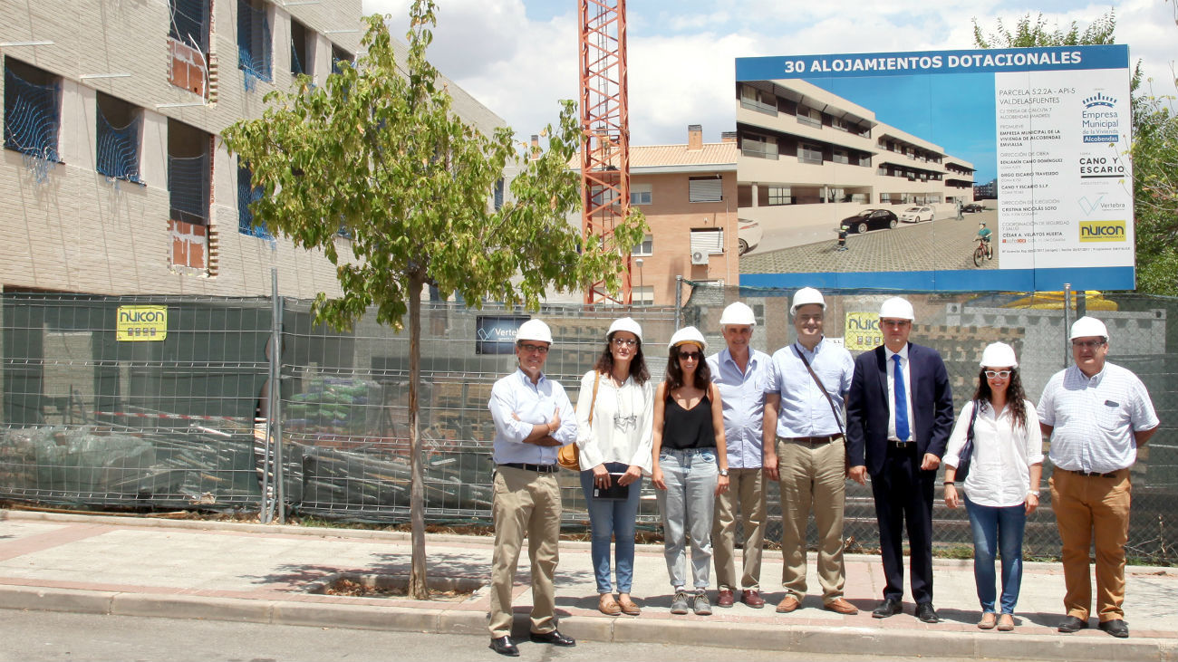 Miguel Ángel Arranz, Cristina Martínez y José María Tovar visitan las obras