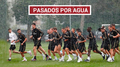 Una tormenta sorprende al Real Madrid