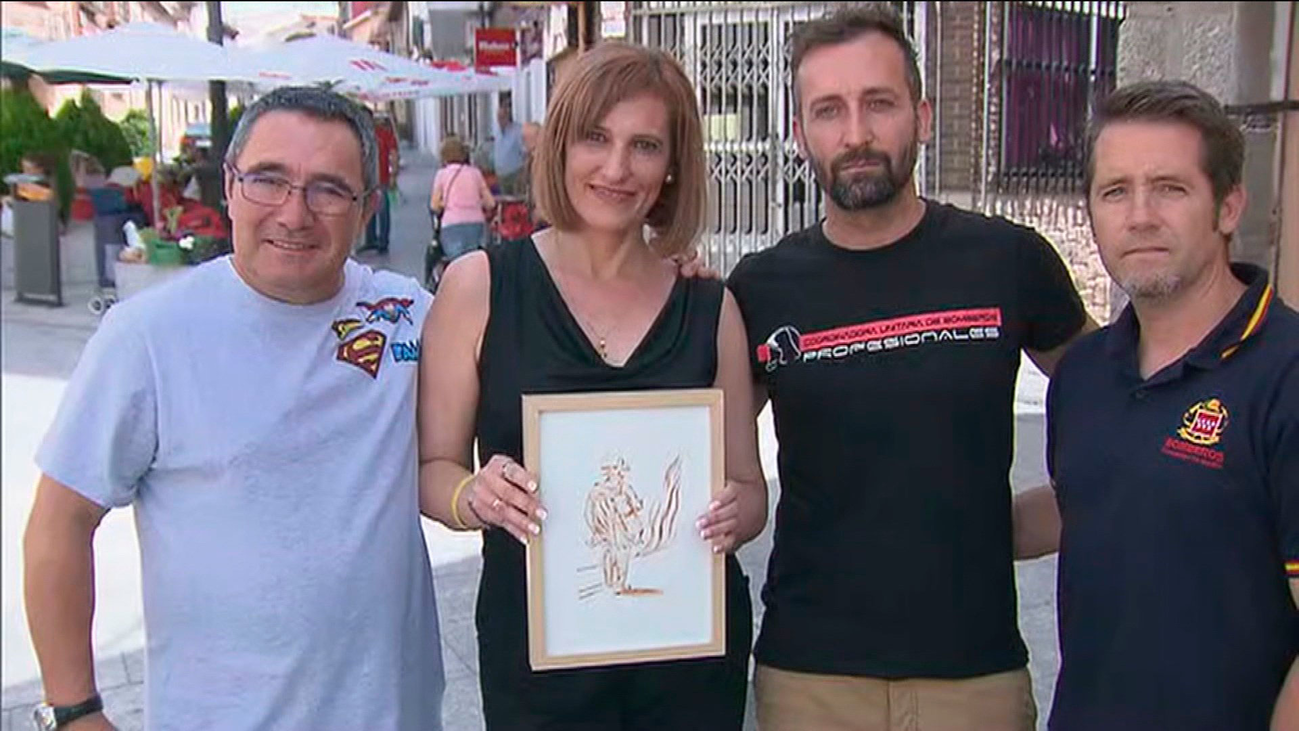 Los bomberos agradecen a los vecinos de Cadalso el trato recibido