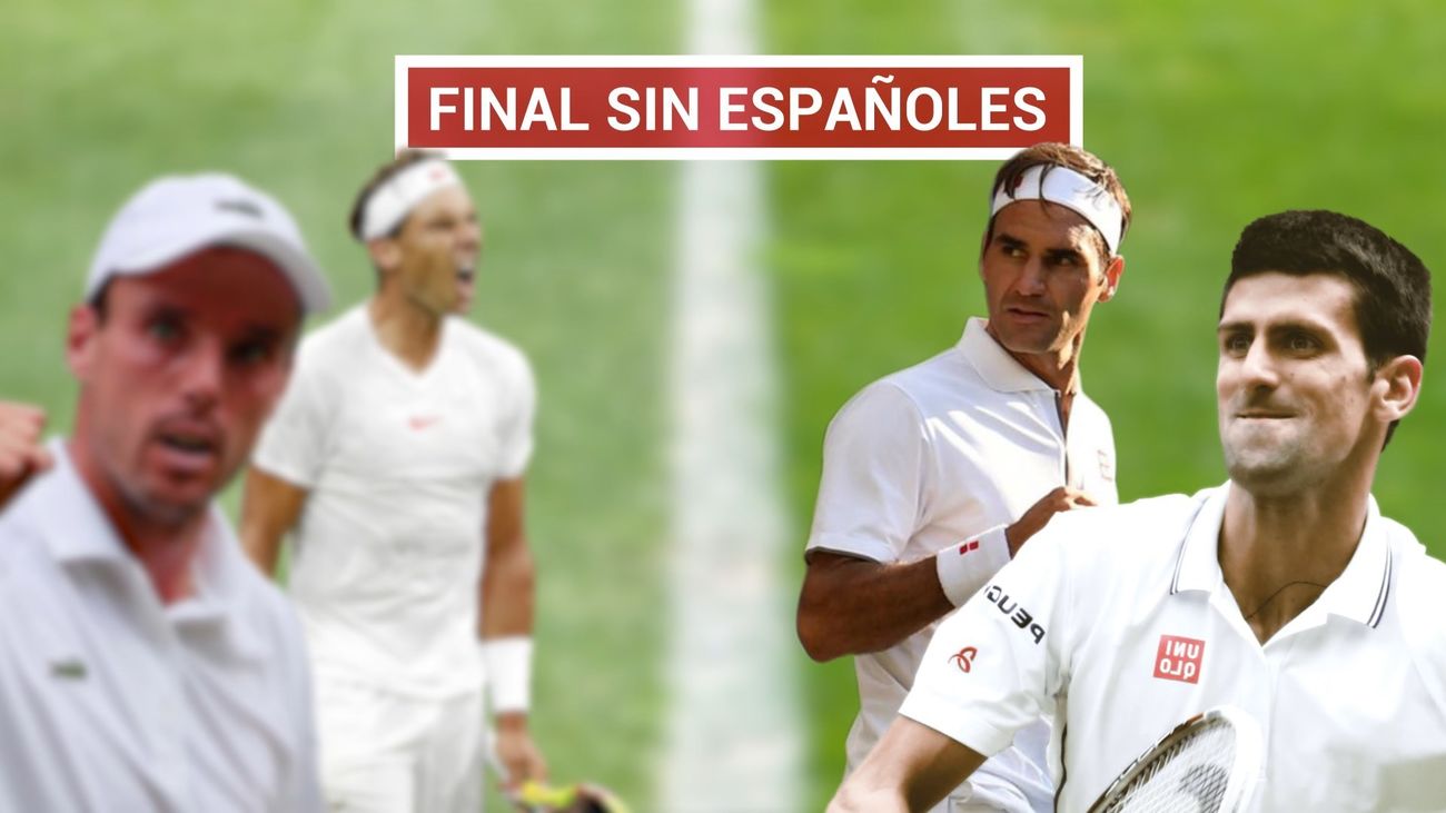 Federer, Nadal, Bautista y Djokovic