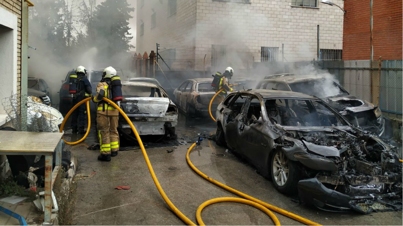 Incendio de coches