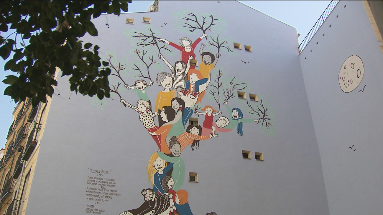 El primer mural contra la violencia de género de Europa está en Madrid