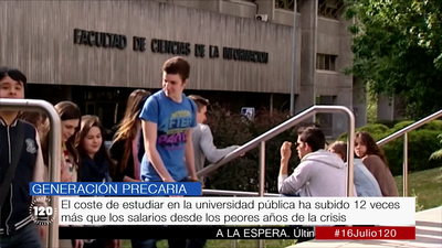 El precio de la universidad pública sube 12 veces más que los salarios