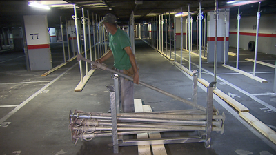 Las obras de vía Complutense en Alcalá de Henares vacían sus aparcamientos