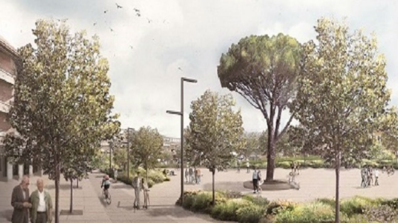 La reforma de la plaza de Los Belgas de Collado Villalba comenzará el  1 de agosto