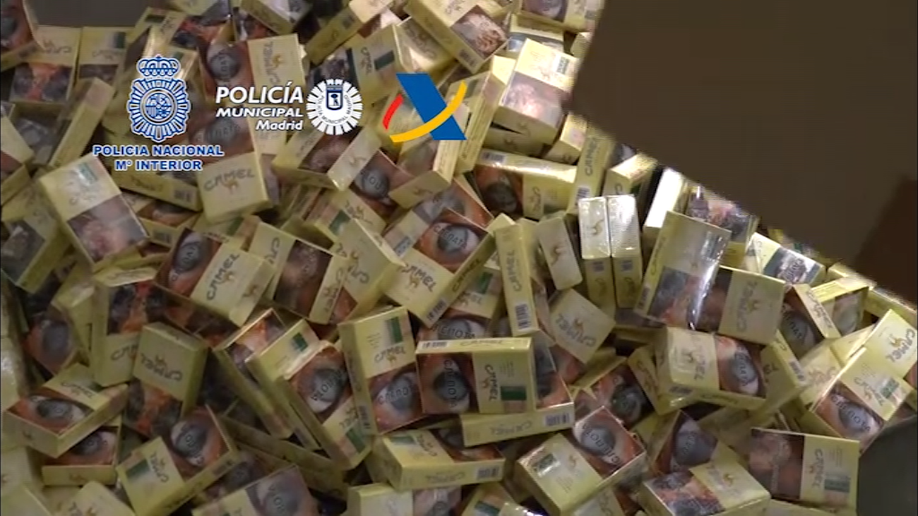 Desarticulada en Madrid, Alcorcón, Alcalá y Meco una red de contrabando de tabaco