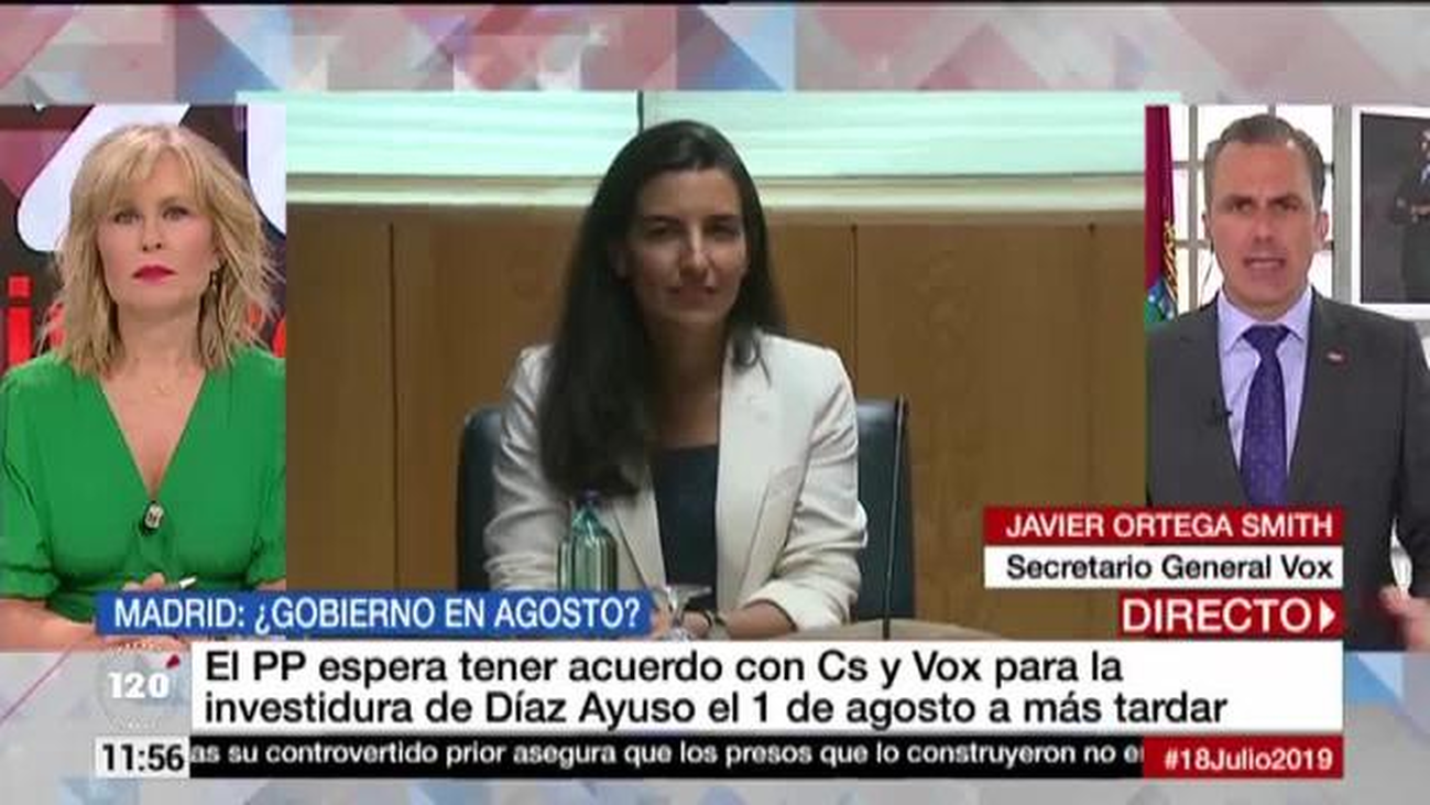 Ortega Smith: “Cs acusa a Vox de bloqueo y  ellos saben que somos el partido de la mano tendida”