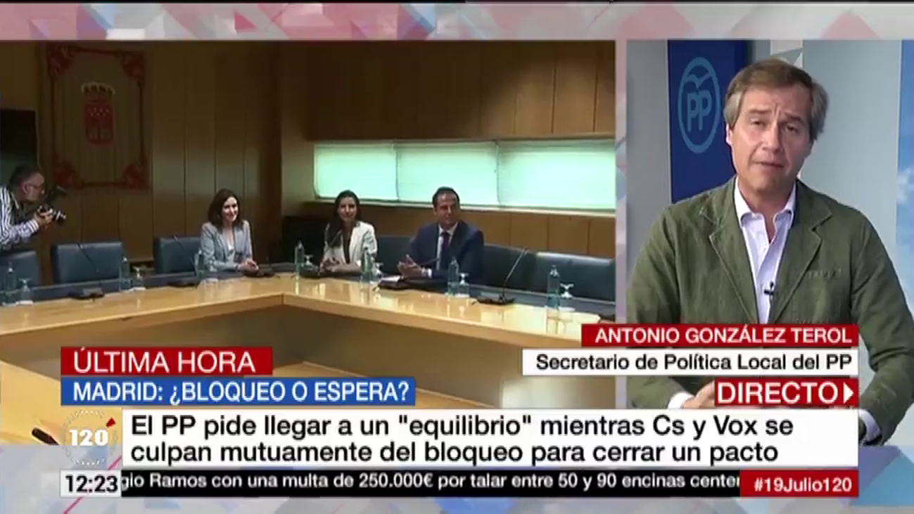 Terol dice que el PP es "optimista" y que habrá acuerdo en Madrid tras el de Murcia