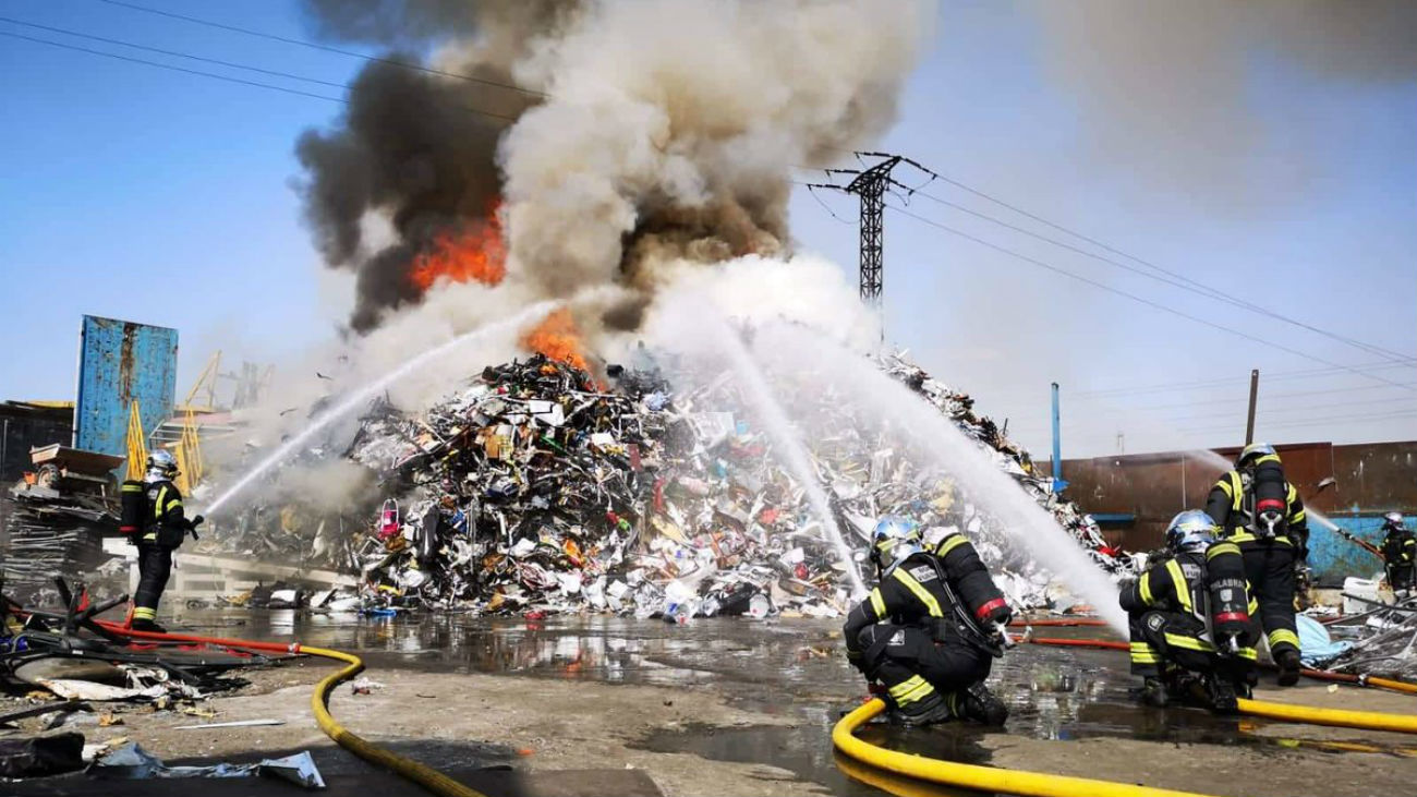 Incendio de una chaterrería