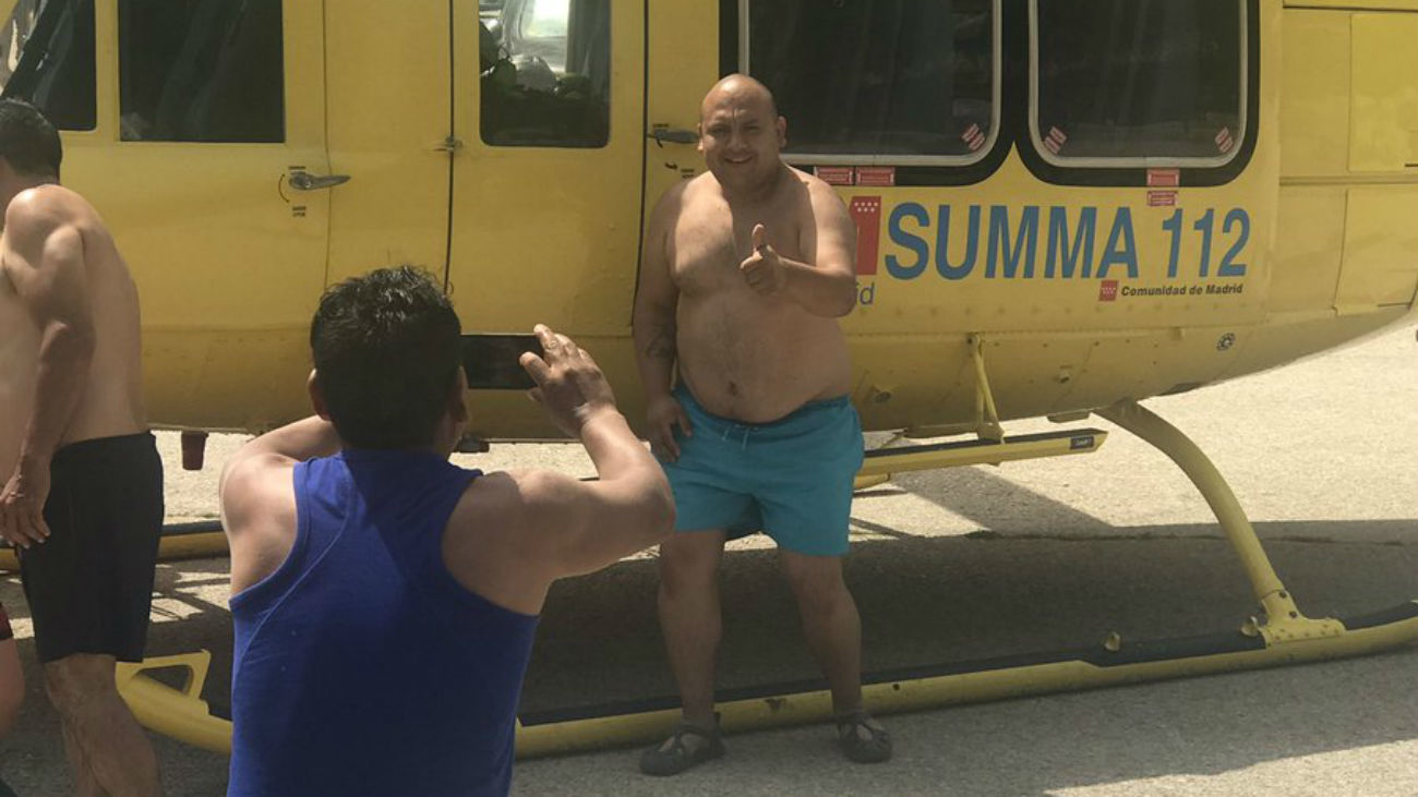 El 'efecto mirón', en Las Presillas de Rascafría