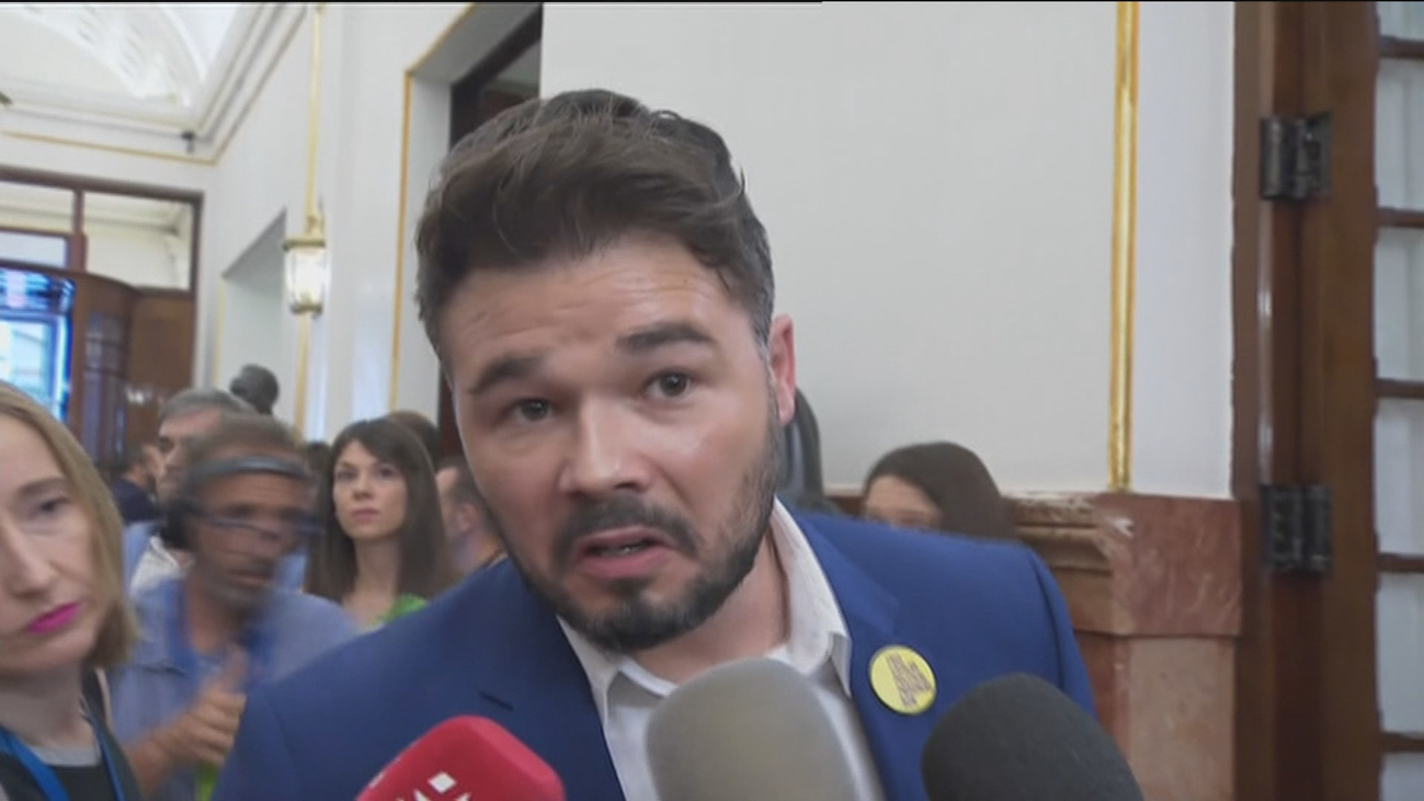 Rufián califica de "irresponsable y negligente el discurso" de Sánchez