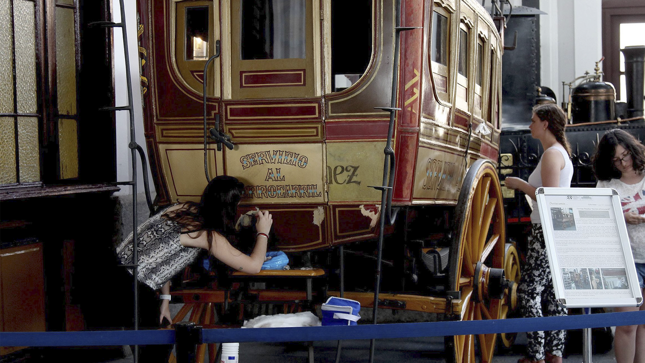La Escuela de Conservación restaura el Palacio de Fernán Núñez y el Museo del Ferrocarril