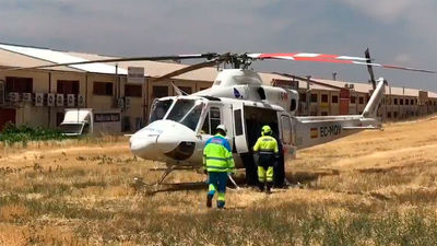 Un trabajador grave al caer desde 7 metros en un taller de Algete