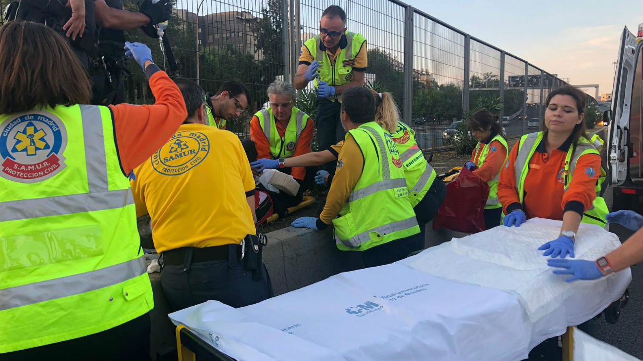 Un carterista es atropellado en la M-30 cuando huía de la Policía