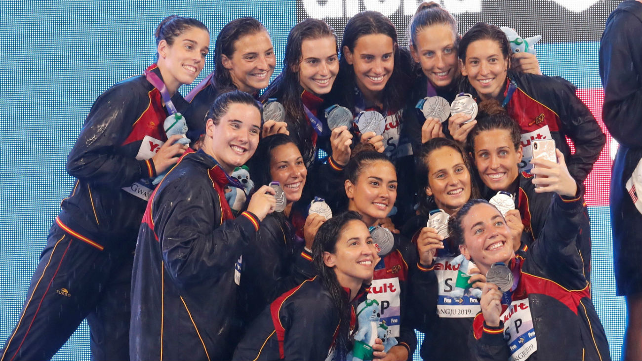 11-6. España, subcampeona del mundo de waterpolo