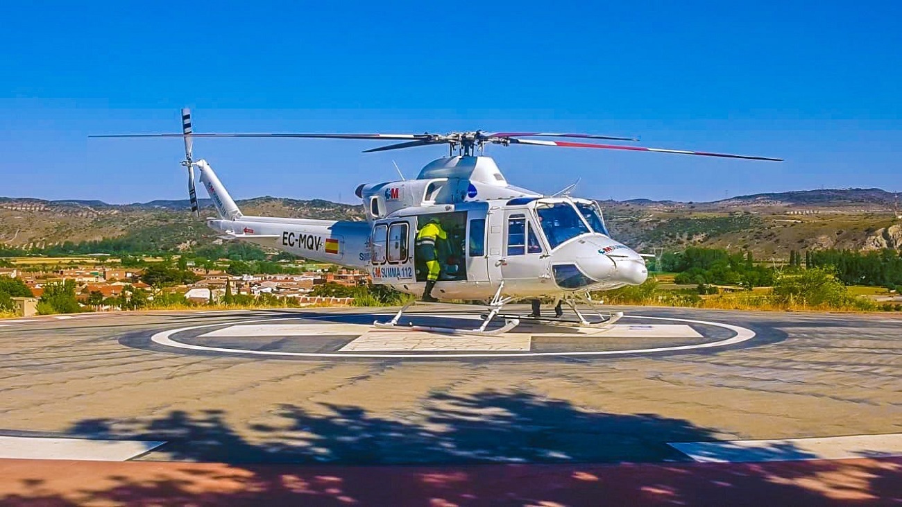 Helicóptero del SUMMA 112