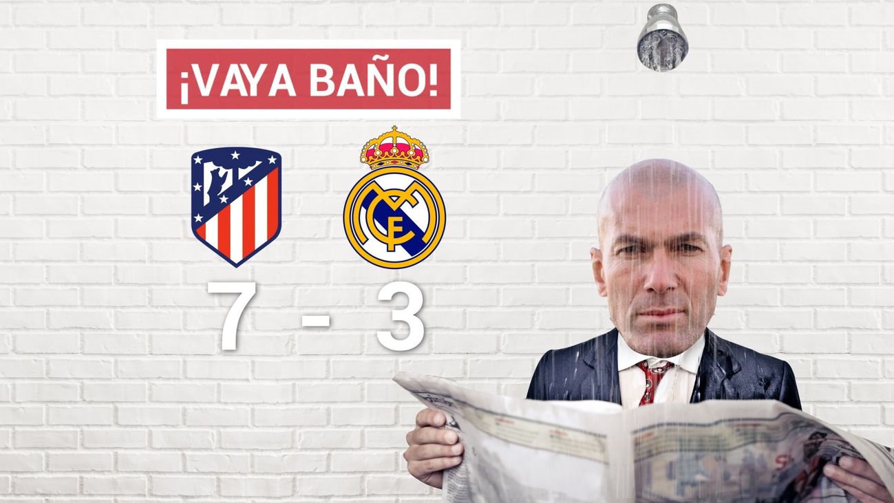 3-7. El Atlético golea y brilla frente a un esperpéntico Real Madrid