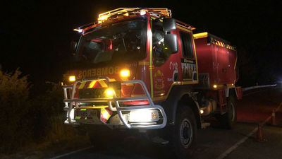 Una patrulla vigila el entorno del incendio de El Berrueco, ya extinguido