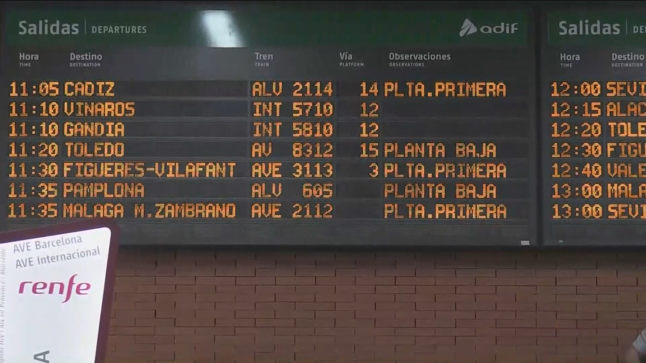 Una primera jornada de huelga de Renfe tranquila