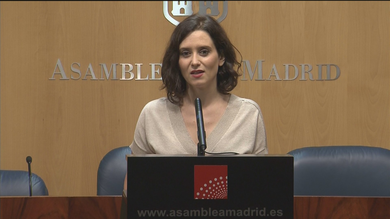 Ayuso presidirá la Comunidad de Madrid: "Hemos dado ejemplo de entendimiento"