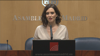 Ayuso presidirá la Comunidad de Madrid: "Hemos dado ejemplo de entendimiento"