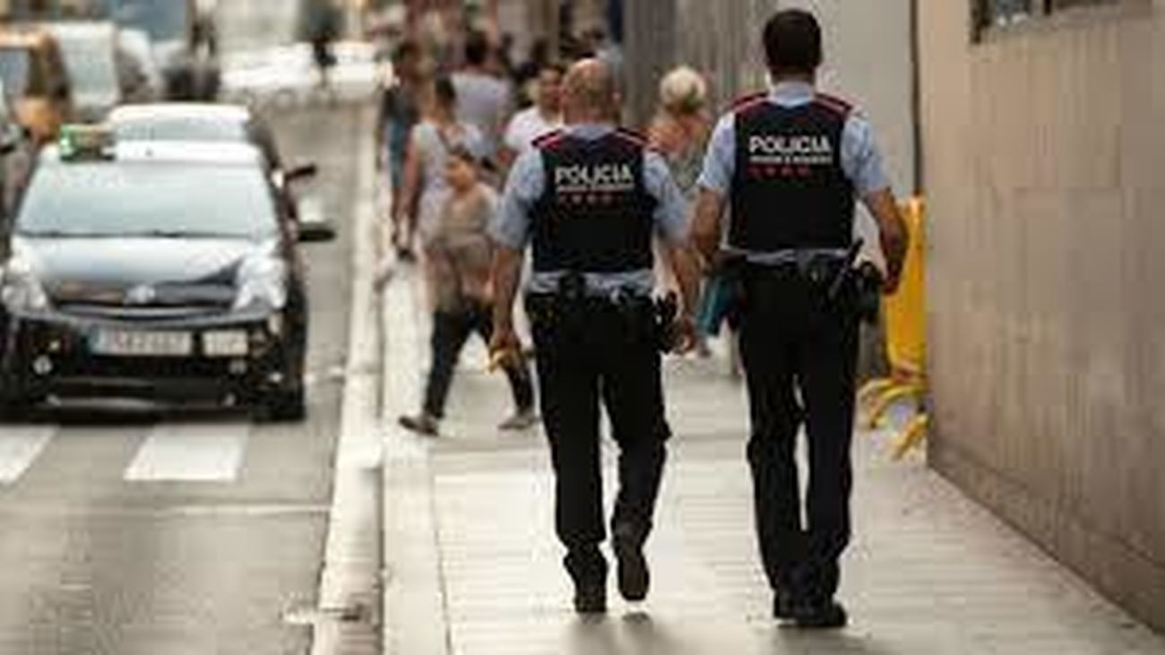 Mossos d'Esquadra en Barcelona