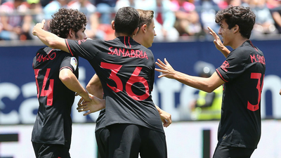 Gol de Sergio Camello, del Atlético, al San Luis (1-1)
