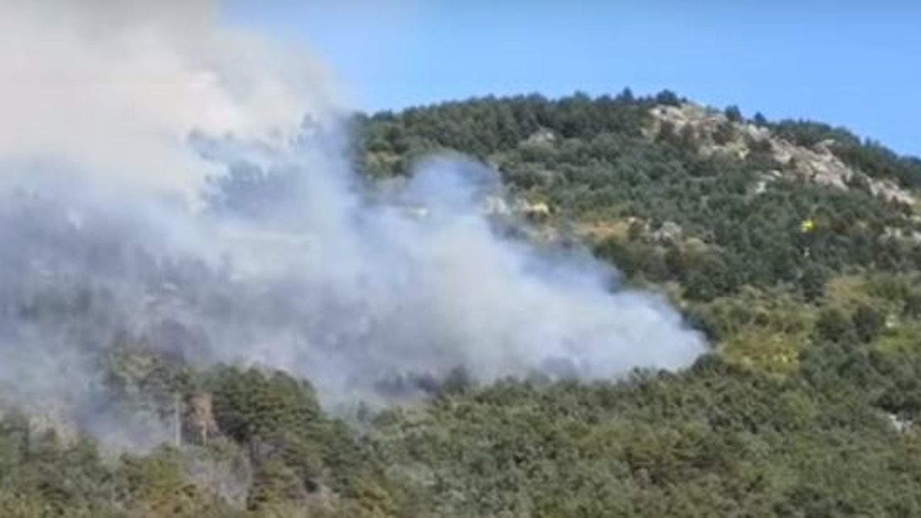 Fuego  en La Granja de San Ildefonso