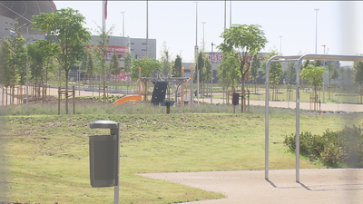 Nuevos jardines y zonas deportivas en los alrededores del Wanda Metropolitano