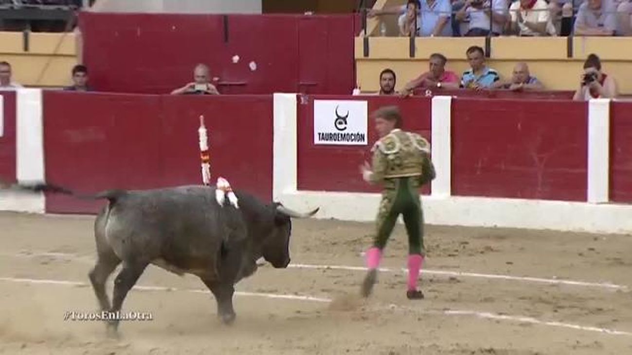Rubén Pinar, protagonista en el debut de los toros de Adolfo Martín en Íscar