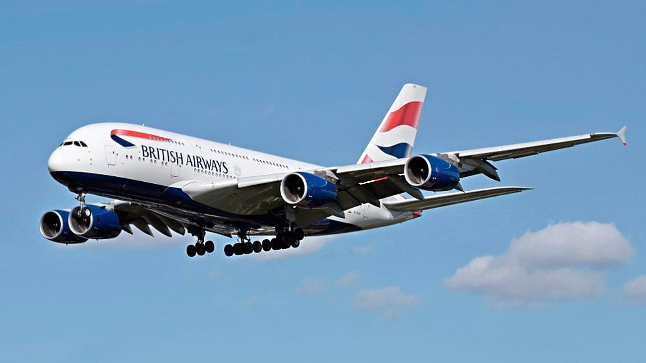 Avión de la compañía aérea British Airways