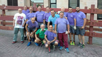 Los 'talanqueros' de los encierros, pregoneros de las fiestas de Sanse