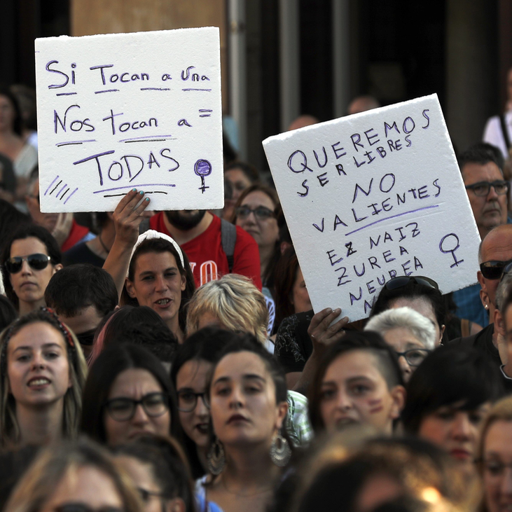 Indignación en Bilbao por la puesta en libertad de 4 de los 6 presuntos implicados en una violación grupal