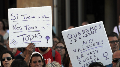 Indignación en Bilbao por la puesta en libertad de 4 de los 6 presuntos implicados en una violación grupal