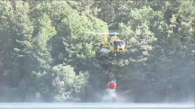 El incendio de Miraflores estabilizado mientras se busca al pirómano