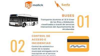Las familias de Alcobendas podrán seguir en tiempo real por la web municipal la ruta de los buses escolares