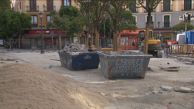 Comienzan las obras de reforma de las plazas de Dos de Mayo y de Lavapiés